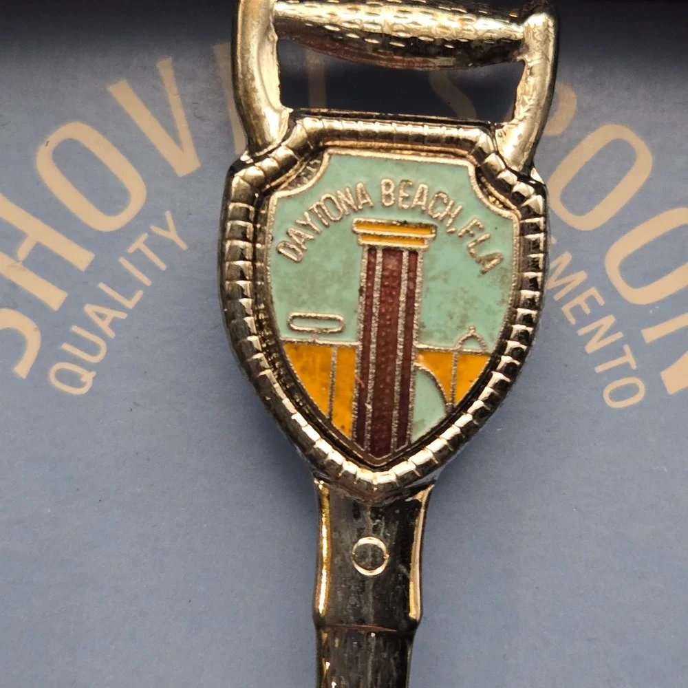 Vintage Florida Souvenir Collector Spoon‎ Set of 5 Cocoa Beach Sarasota Daytona